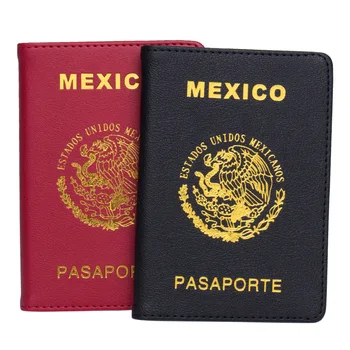 México Capa De Passaporte Síntese De Couro Lawasia Documento De Viagem De Proteção De Certificação Do Titular Do Cartão De Homens Mulheres