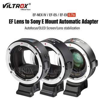 Viltrox EF-E5 Sony E Adaptador de Lentes de Foco Automático Full Frame de 0,71 x Speed Booster para Canon Lente EF A1 A7C A7R IV A7iii A6400 A6600