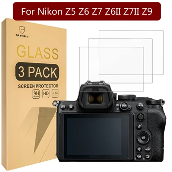 Mr. Escudo [3-Pack] Protetor de Tela Para Nikon Z5 Z6 Z7 Z6II Z7II Z9 [de Vidro Temperado] [Japão Vidro com 9H de Dureza]