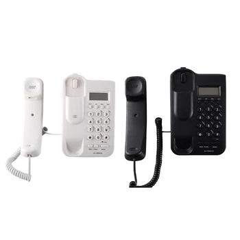 Fio de Telefone com identificação do Chamador Clássica Telefone Fixo escrivaninha Grande Botão Telefone