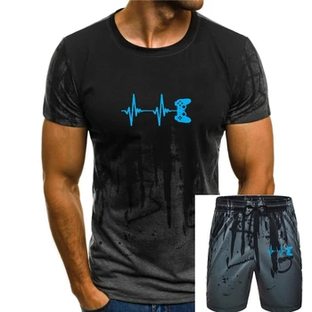 Pulsação De Um Jogador De Verão T-Shirts T-Shirt Para Homens Dominante Algodão Top Casual T-Shirts