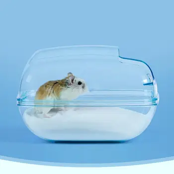 De plástico, Sala de Sauna Anti-crack de Pequenos Animais Banheira Recipiente Útil Hamster de Estimação casa de Banho Banheira de Areia, espaço para Hamster