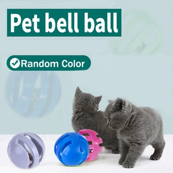 O Brinquedo do gato Gato Bell Ball Brinquedos Interativos Engraçado Plástico Gato Ocos Jingle Ball Brinquedo do Gato Acessórios Cat Brinquedos para Gatos Gatinho