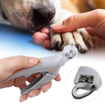 Animal de Estimação profissional cortador de Unhas DIODO emissor de Luz de Estimação cortador de Unhas de Garra da Tosa Tesoura para Cães Pequenos Gatos Tesoura Acessórios para Cães
