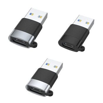 Liga de alumínio USB3.0 Macho Tipo C Conector Fêmea de Converter o Tipo C para USB para Carregamento e Transferência de Dados