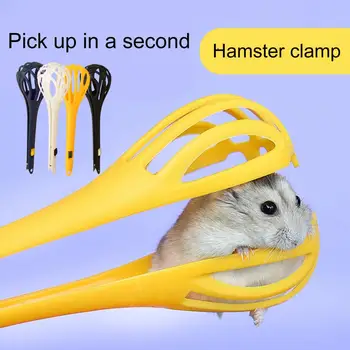 Prática de Hamster Clipe Fácil de Usar Anti-mordida de Plástico Alça Longa Gaiola de Paisagismo Limpeza Clip