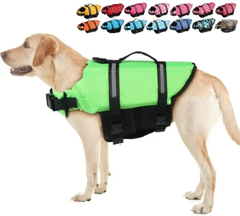 Alça De Segurança Do Terno De Salvamento Resgate A Vida De Roupas Jaqueta Cão Esporte Com Cachorro Para Colete Todos Os Cães De Estimação Float Natação Ajustável