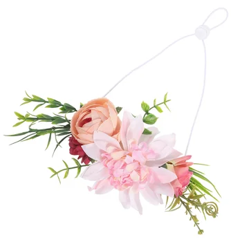 POPETPOP Flor de Headband de Flores de Headwear Flor Folhas Naturais Coroa de flores para Gatos Decoração do Casamento