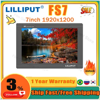 LILLIPUT FS7 de 7 Polegadas Full HD Monitor 4K Compatível com HDMI 3G-SDI Câmera-parte Superior do Monitor para a Câmera de vídeo&DSLR para Fotos e Filmes de Produção