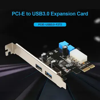 2 Portas USB, PCI-e da Placa de Expansão PCI Express PCIE ao Concentrador USB 3.0 Adaptador de Cartão