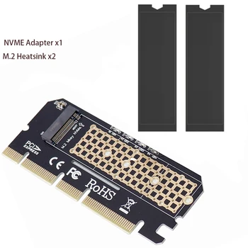 NVME M. 2 PCIe 4.0 3.0 SSD Adaptador, 64Gbps PCIe X4 M2 Placa de Expansão para a área de Trabalho do PC PCI-E toda a Velocidade com Dissipador de Alumínio