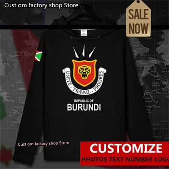 Burundi Burundian África Oriental BDI BI mens moletom camisolas com capuz para cima dos homens camisola de streetwear Sportswear treino de roupas