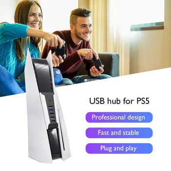Hub USB USB2.0 Divisor de Expansor de Alta Velocidade Placa de 1 a 5 Multi Portas para PS5