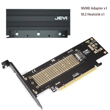 PCIe Para NVMe Placa de Alumínio 22110 SSD Dissipador de calor do Refrigerador, 64Gbps M2 Ssd Gen4 PCIe 4.0 X4 X8 X16 da Placa de Expansão para a área de Trabalho