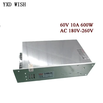 60V 10A Fonte de Alimentação do Switching de AC/DC Adaptador de FONTE Para Led Strip CCTV 60V 600W 10A Transformador Adaptador de Alimentação