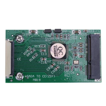 1pc Mini SATA mSATA PCI-E IPOD SSD para 40pin de 1.8 polegadas ZIF CE Cartão Conversor de