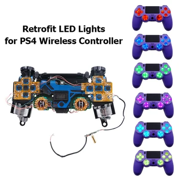 Luz de Placa para PS4 Controlador de Jogo sem Fio Identificador de Controlador de Multi-cores Modificação da Placa de LED de Reparação de Acessórios de Peças