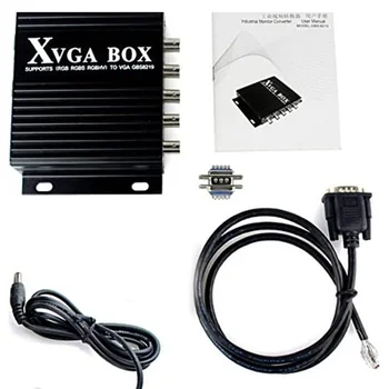 XVGA Caixa de RGB RGBS MDA, CGA Para VGA Monitor Industrial Conversor de Vídeo GBS-8219 Monitor Industrial Conversor de Plug EUA