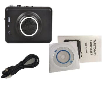 Gravador de Cassetes portátil, MP3, USB, Leitor de Cassetes de Fitas cassete para MP3, Arquivos de mídia Digital para Laptop PC e para MAC