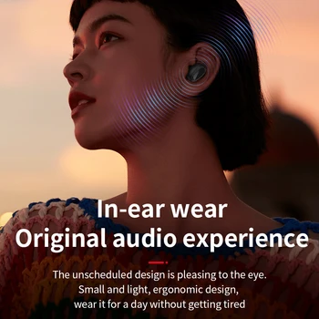 L21 Pro TWS Fones de ouvido sem Fio Bluetooth 5.0 HD Chamada de Fones de ouvido Estéreo Impermeável Baixo Fones de ouvido Para Android Celulares da Apple