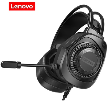 Original Lenovo G81 montado na Cabeça do Fone de ouvido de Jogos de Esports de Fone de ouvido de 3,5 mm para Fone de Redução de Ruído Fones de ouvido USB aprendizagem fones de ouvido