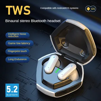Redução de ruído Tws sem Fio Bluetooth Fones de ouvido Em Ouvido, Ultra-Longa Resistência Esports Esportes Música Fones de ouvido hi-fi com Graves Profundos