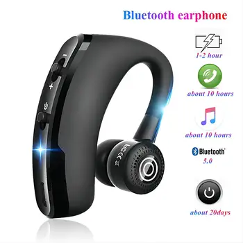 V9 Fones De Ouvido Fones De Ouvido Bluetooth Mãos-Livres Auricular Sem Fios De Negócios Fone De Ouvido Unidade Chamada De Esportes Fones De Ouvido