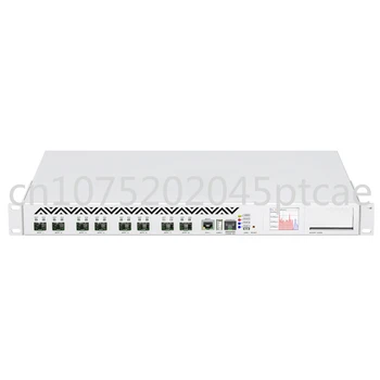 CCR1072-1G-8S+ Router de topo, de montagem em rack 1U, 1x Gigabit Ethernet, 8xSFP+ gaiolas, LCD, 72 núcleos x CPU de 1GHz, 16GB de RAM