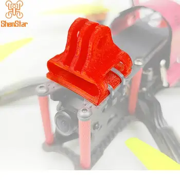 ShenStar Impressos em 3D Material Macio de 180 Graus de Montagem de Câmera para a Gopro, Câmera, Ação de Proteção de Acessórios do Quadro FPV Racing Drone